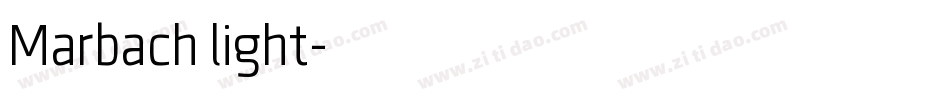 Marbach light字体转换